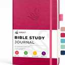 Bible Study Journal for Women  Guided Christian Notebook with Bible Reading Tracker, Prayer Prompts, Church Notes & Bible Study Supplies, Bible Journaling Kit, Beautiful Faith Gift for Her (Fuchsia)