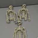 XONOR 16 Posable Halloween Skeleton- Full Body Halloween Skeleton with Movable Joints for Haunted House Props Decorations (3pcs)