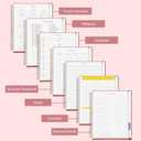 Yoment 2026 Planner Weekly and Monthly 8.5"x11" Large Hardcover Planner from Dec 2025 - Dec 2026 13 Months Calendar Academic Planners for Women Men Agenda Daily Weekly Yearly Planning with Tabs, Cloud