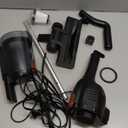 Candy Corded Stick Vacuum Cleaner, Powerful Suction Handheld Vacuum with One-Click Dust Disposal, 3-in-1 Use for Hard Floor, Ceramic Tile, 0.8 Liters Capacity, Easy Clean (Black)