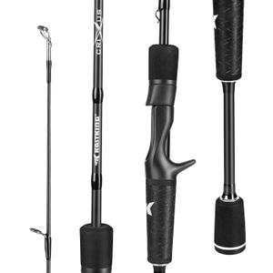 KastKing Crixus Fishing Rods,IM6 Graphite Spinning Rod & Casting Rod W/Zirconium Oxide Ring Stainless Steel Guides, SuperPolymer Handle