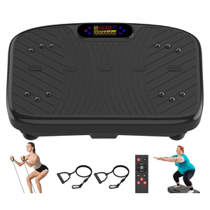 Vibration Plate Exercise Machine, Vibration Plate Platform for Lymphatic Drainage, 200 Adjustable Speeds Power Shaping Vibrating Plate Helps Weight Loss, Shaping, Max Weight 450 Lbs