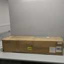 Modern Ceiling Fans with Lights, 84 Inch Ceiling Fan with Light and Remote,Living Room Library Cafe Outdoor/Industrial, 36W 3CCT, 8 Aluminum Blades 6 Speed Reversible Quiet DC Motor, Black