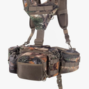BLISSWILL Hunting Fanny Waist Pack with Harness Pouch Shoulder-Supported Waist Pack， Hunting Backpack for Bow Rifle (New Leaf Camo）