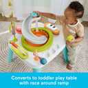 Fisher-Price Baby to Toddler Toy 2-in-1 Purple Monkey Activity Center & Play Table with Music Lights & Developmental Activities, Small