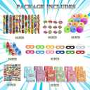 122 Pcs Hero Party Favors - Hero Mask Slap Bracelets Keychains Stickers Punch Balloons Finger Lights and Gift Bags Party Supplies Birthday Decorations