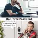 TEEHO TE002 Fingerprint Door Lock - Keyless Entry Electronic Keypad Deadbolt with 2 Backup Keys - Auto Lock - Easy Installation - Smart Locks for Front Door - Oil-Rubbed Bronze