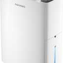 ASAHWo 2500 Sq.Ft Dehumidifier for Basement with Drain Hose Max 34 Pints, Dehumidifiers for Home, Bathroom, Bedroom, 4 Pre-Set Modes, Intelligent Humidity Control, Dry Clothes Quiet Operation