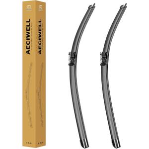 Factory Windshield Wiper Blade Wiper Set 24"+19" (Top Lock 19mm,Set of 2) Fits Volkswagen Jetta Volkswagen Passat,VW Golf VW Eos