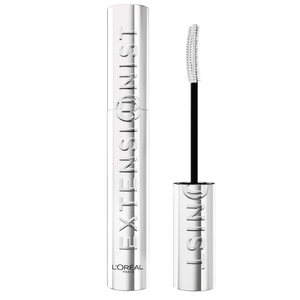 L'Oreal Paris Extensionist Mascara, Lengthening, Volumizing, and Curling Formula For a Lash Extension Eye Makeup Look, Washable Blackest Black