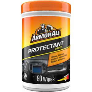 Armor All Car Interior Protectant Wipes, 90 Count Canister, UV Protectant for Vinyl, Rubber, Plastic, Trim and Dashboards