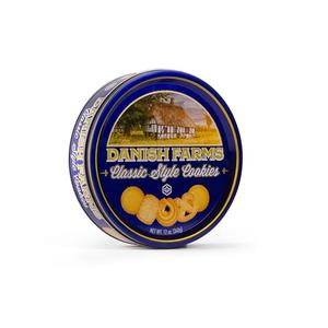 Danish Farms Traditional Danish Style Butter Cookies in 12 Oz. Gift Tin, Pack of 3, Best Before 04/12/2027 