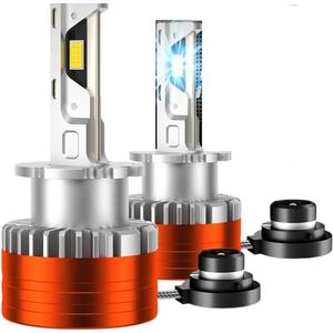 100W 12000LM D2S D4S 1:1 LED Vehicle Bulb Bulbs Two Sided CSP Chip D2R D4R Xenon Lamp Replacement D2 D4 Canbus Lamp HID Ballast 12V Replacement For Compatible with Multiple Devices OEM