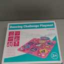 Kusntin Dance Mat, Dance Mixer Rhythm Step Play Mat, Pink Dance Pad with LED Lights, Adjustable Volume, Built-in Music, 5 Game Modes, Xmas Birthday Gifts for 3-10 Years Girls Toys (Multicolor)