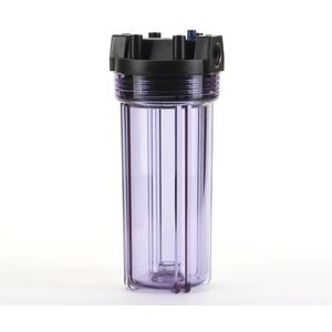 Hydronix HF5-10CLBK34PR Water Filter Housing 10" RO, Whole House, Hydroponics - 3/4" Ports, Clear Body w/PR
