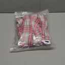 HOTOUCH Womens Pink Flannel Plaid Button Up Shirts Long Sleeve Roll Up Comfy ButtonDown Buffalo Checkered Tunic, Pink and White XXL