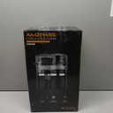 Amzpass Dual-Head Electric Citrus Juicer, Lemon Squeezer with Power Cord and Cleaning Brush, 1-Button Automatic Juicer Machine for Orange, Lemon, Lime, Easy to Clean & Use, Built-in Cutter(Black)