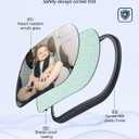 Baby Car Mirror for Backseat - Rear Facing Car Seat Mirror Safety for Infant Newborn - Easily Observe the Baby Move,Clear Wide View,360Rotation, Secure, Shatterproof - Black