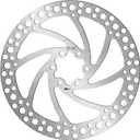 BUCKLOS 140mm 160mm 180mm 203mm MTB Disc Brake Rotor with 6 Bolts, Bicycle Brakes Stainless Steel Rotors M5 Screws, Opposite Hole Distance 44mm, fit Mountain Road Bikes MTB BMX