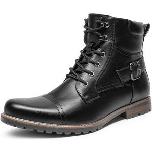 Bruno Marc Men's Motorcycle Combat Boots Zipper Biker Boot size 10