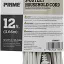 PRIME EC660615 15' 16/2 SPT-2 3-Outlet Cord, White