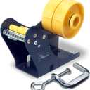 Excell LD-222 Manual Label Dispenser (2" Wide, 3" Core): Works with 2" or 1" Wide Labels. Easy Peel-Off Design. Includes C-clamp for mounting on desks or workstations. Efficient and Versatile.