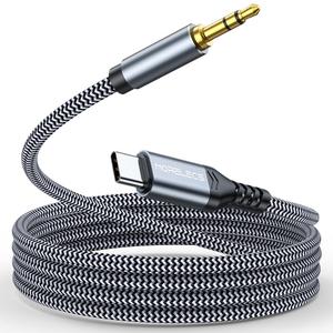 Aux to USB C, 6.6ft Aux Cord to USB C Compatible with iPhone 15/16, Galaxy S24/S23, iPad Pro, Pixel - Type C to 3.5mm Cord for Car, Headphones, Speakers Aux to USB C, 6.6ft Aux Cord to USB C Compatible with iPhone 15/16, Galaxy S24/S23, iPad Pro, Pixel - Type C to 3.5mm Cord for Car, Headphones, Speakers