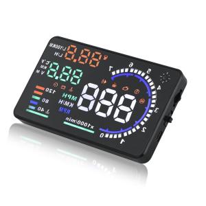 Windshield Heads Up Display for Car MAIMEIMI OBD2 Digital Speedometer with OBDII/EUOBD Interface HUD Car Speedometer MPH with Water Temperature, Trip, RPM, Alarms for OBDII/EOBD Sedan Cars (2008+)