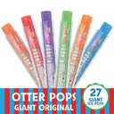 2 x Otter Pops, Giant Original 5.5oz, 27 Ice Pops, Six Zippy Flavors,Gluten free