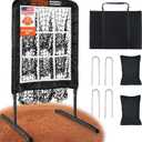 Pitching Net, 9 Hole Baseball & Softball Pitching Net with Strike Zone, Adjustable Pitching Target with 9 Pocket Design, Portable Pitching Practice Equipment