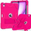 Cantis Case for iPad Air 11-inch (M4) 2026/ (M3) 2025/ (M2) 2024, iPad Air 5th/4th Generation (2022/2020) 10.9 Inch, Heavy Duty Shockproof Rugged Protective for i Pad Air 11'', Hot Pink