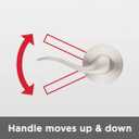 Kwikset Tustin Interior Passage Door Handle, Lever For Closet and Hallway Doors, Reversible Non-Locking Handle Lever, Polished Chrome (Passage (Pack of 1))