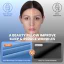 JINXIA Cervical Neck Pillow for Sleeping, Odorless Memory Foam Pillows & Cooling Cover, Ergonomic Orthopedic Neck Support Pillow for Side Back Stomach Sleepers, Neck and Shoulder Pain Relief, Blue