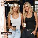 3 Pack Women's Thermal Tank Tops Sleeveless Fleece Underwear Tops Sweetheart Neck Camisole Warm Base Layer (L)