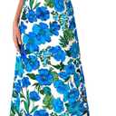 PRETTYGARDEN Floral Dress for Women 2026 Summer Boho Ruffle Flowy Cocktail Beach Spring Wedding Guest Maxi Long Dresses (Blue, S)