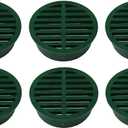 4" Outdoor Round Flat Drain Grate Cover (6, Green)
