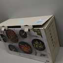 Martha Stewart Lockton Premium Nonstick 10 Piece Enamel Heavy Gauge Aluminum Pots and Pans Cookware Set - Martha Blue