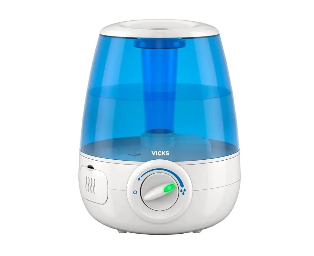 Vicks Filter-Free Ultrasonic Humidifier. #1 Brand Recommended by Pediatricians*. 1.2 Gal Ultrasonic cool mist humidifier for medium to large Bedrooms, Kids Rooms, and More. Use with Vicks VapoPads.