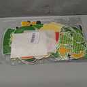 St. Patrick's Day Bulletin Board Decorations Kit with 62 Cutouts & 120 Glue Points, Lucky Clover Shamrock & Gold Coin Designs for Classroom Wall, Door, Party Decor, Standard