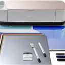 Cricut Maker Bundle, Includes Cricut Maker Cutting Machine, Iron On Vinyl, Premium Vinyl - Permanent, Holographic Iron On Vinyl, Transfer Tape, Cutting Mats, Tool Set, Crafting Accessories, Champagne