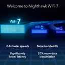 NETGEAR Nighthawk WiFi 7 USB 3.0 Adapter (A9000) BE6500 Tri-Band Wireless Gigabit Speed (Up to 6.5 Gbps) 6 GHz Band Works with Any Router or Mesh System for Windows 11 PC