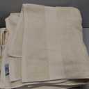 White Classic Luxury Bath Towels Set of 4 Large - 700 GSM Cotton Ultra Soft Bath Towels 27x54 | Highly Absorbent and Quick Dry | Hotel Towels for Bathroom Luxury, Plush Shower Towels, Ivory