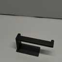 Toilet Paper Holder, Self Adhesive Tissue Holder Stainless Steel Rustproof Paper Roll Holder, No Drilling Easy to Install, Toilet Paper Rack Suitable for Office, Bathroom (Matte Black)