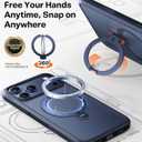TORRAS Q3 Spin for iPhone 17 Pro Max Case with 360 Magnetic Stand, Camera Control, Fit for MagSafe, 4X Military-Grade Shockproof Case for iPhone 17 Pro Max Phone Case with Kickstand, Deep Blue