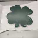 St Patricks Day Clover Marble Cheese Board 11.8 x 11.7 Inch Charcuterie Cutting Tray Marble Serving Decorative for Decoration Charcuterie Kitchen (Green)