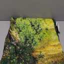 Green Enchanted Forest Hookless Shower Curtain with Snap in Liner Set, Tree Scenic Nature No Hook Shower Curtains for Bathroom, Liner with Magnets, Waterproof Cloth Fabric, 71" W x 74" L