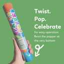 Biodegradable Confetti Poppers Cannon | 2 Pack | Multicolor | Party Poppers for Graduation, Birthday, Wedding | Alternative to Fireworks Smoke Bombs | Launches 25 ft | 12 inch | TUR Party Supplies
