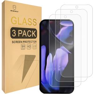 5 x Mr.Shield Screen Protector compatible with Google Pixel 9A [Tempered Glass] [3-Pack] [Japan Glass with 9H Hardness]