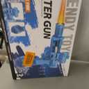 Automatic Electric Water Gun for Adults and Kids, Blue with LED Lights