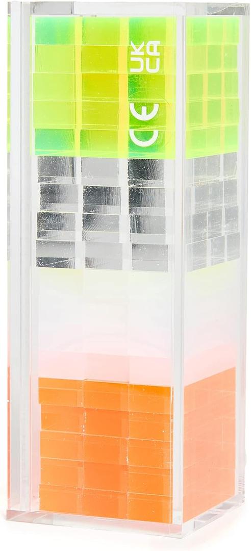 Mini Lucite Jumbling Tower | Limited Edition Neon
